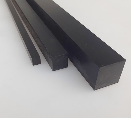Pom vierkant 15x15mmschwarz - vierkant,