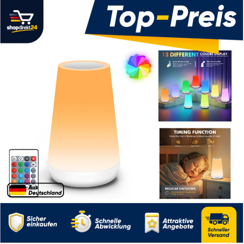 Nachttischlampe touch dimmbar - nachttischlampe,