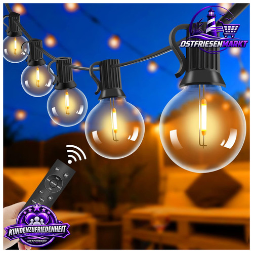 Lichterkette außen 15m led - lichterkette,